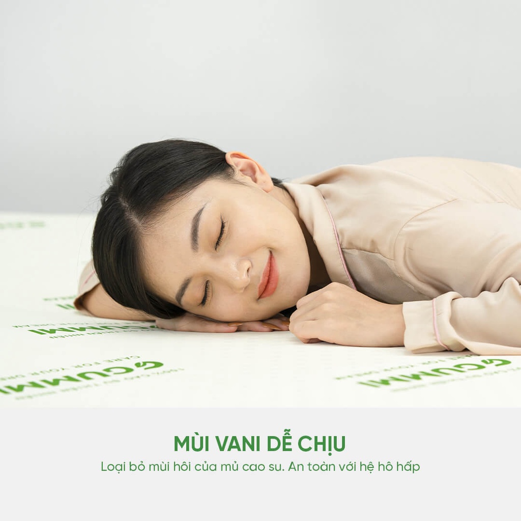 Nệm cao su 100% thiên nhiên cao cấp Gummi Standard 10cm tại Vua Nệm - Nâng đỡ vượt trội, thoáng kí tối ưu