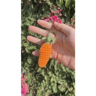 Móc khoá Cà Rốt len handmade