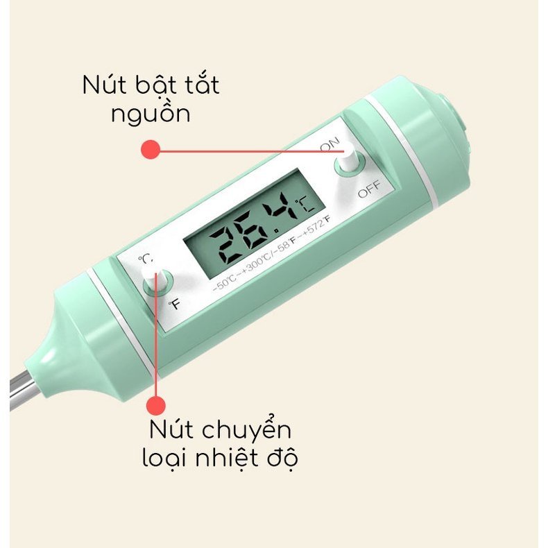 Nhiệt kế đo nước pha sữa babybox, đo nhiệt độ nước - ảnh sản phẩm 5