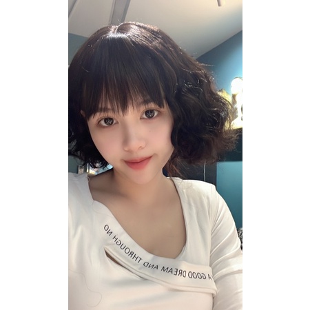 Tóc trung niên xù mì  siêu nhẹ