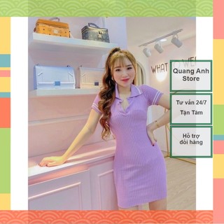 Váy Len Cổ Đức Trơn_Đầm Len Body