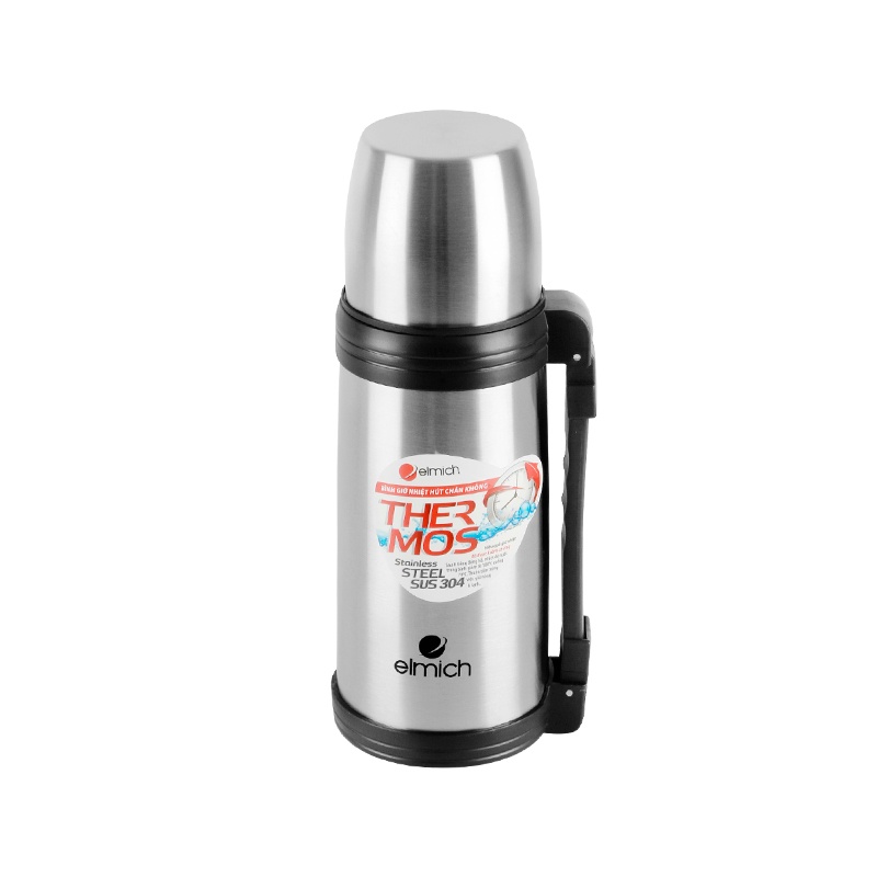 Bình giữ nhiệt nóng lạnh Elmich-5208, phích nước inox 304 chuẩn Châu Âu