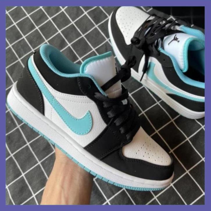 Giày thể thao Jordan xanh ngọc cổ thấp, Giày JD low nam nữ siêu hot dễ phối đồ