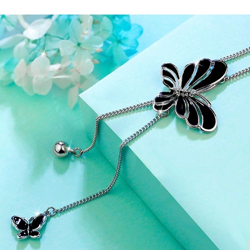 Vòng cổ Dài Mặt Hình Bướm Có Thể Điều Chỉnh Kích Cỡ