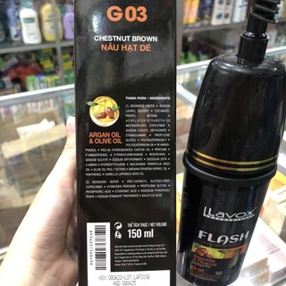Gel Lược Gội Phủ Bạc Tóc Lavox 150ml