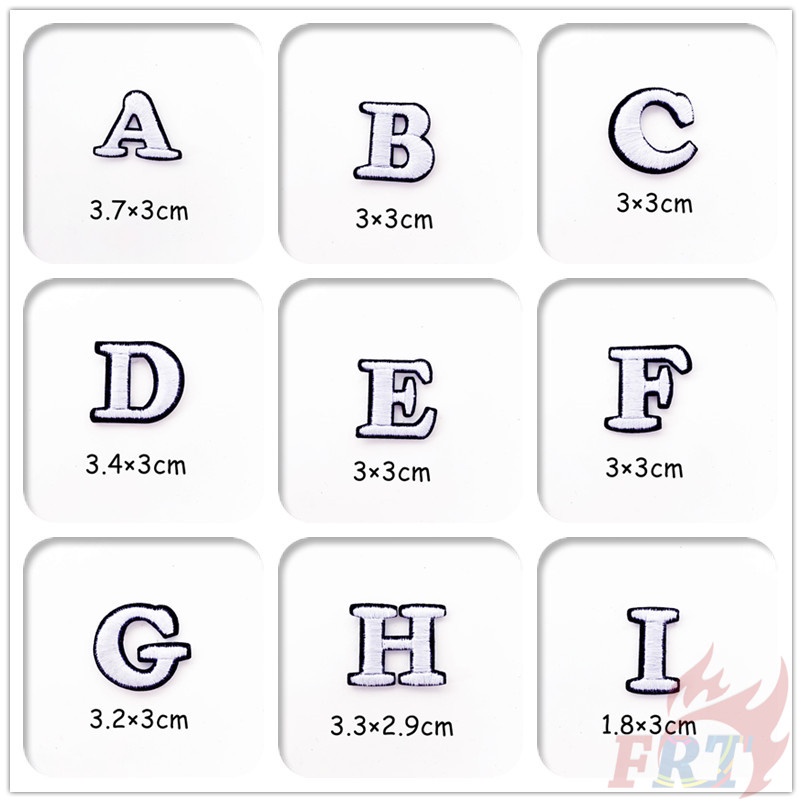 1pc ❣️ Sticker Ủi Thêu Chữ Cái Tiếng Anh ❣️ Sticker Ủi Thêu Hình Chữ Cái
