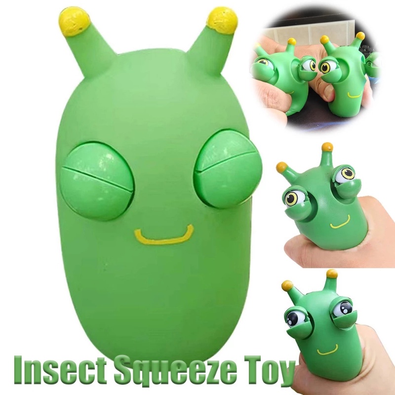 Đồ Chơi Nắn Bóp Đàn Hồi Giảm Stress Hình Sâu Bướm Mềm