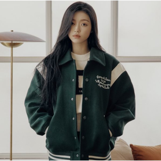 Áo khoác bóng chày Whoau chính hãng có lót đệm giữ ấm | WHJJC4V24U