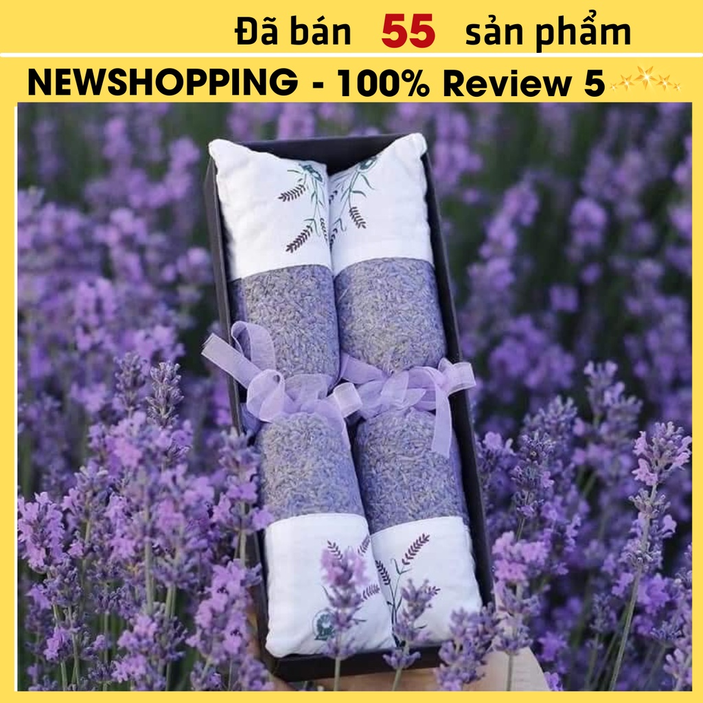 Túi Thơm Lavender  Pháp mẫu độc quyền Treo xe tô, khử mùi tủ,mùi giày, mua gói ruột thay thế tiết kiệm hơn