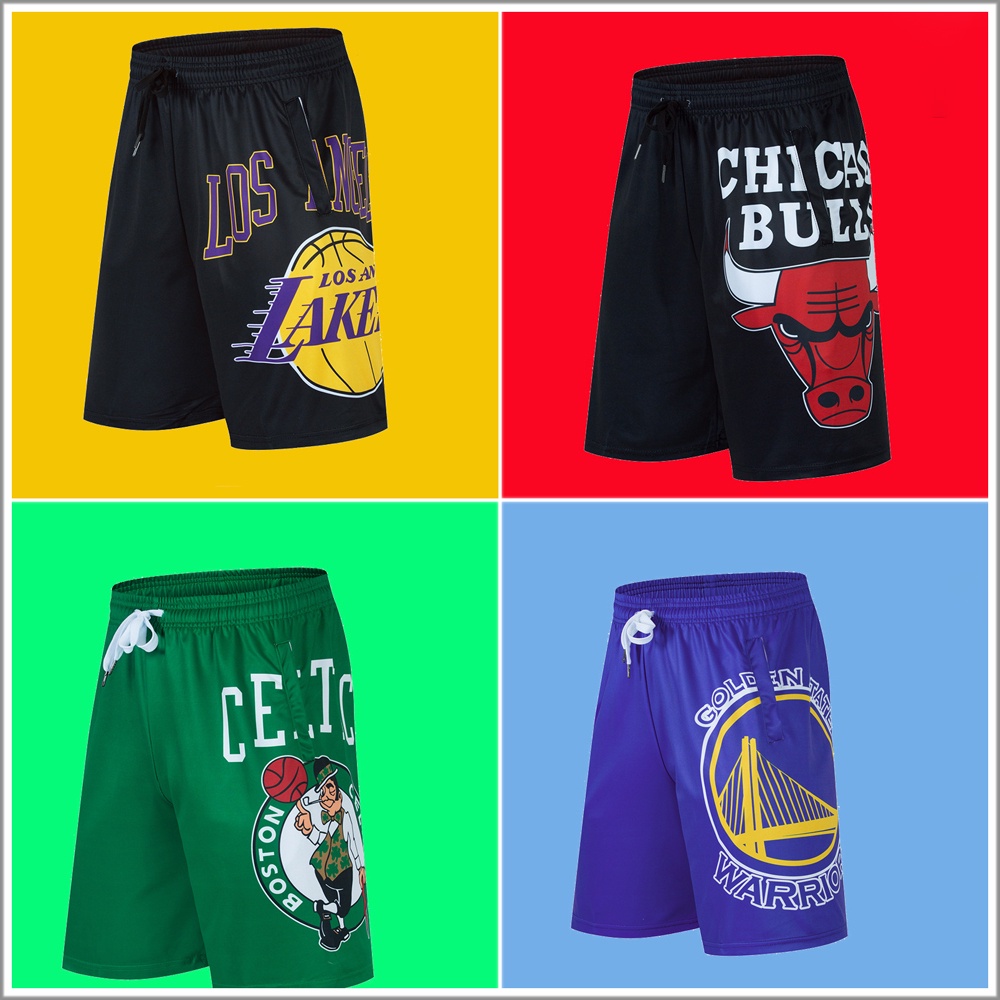 Quần Short Thể Thao Bóng Rổ Lakers Dáng Rộng Nhanh Khô