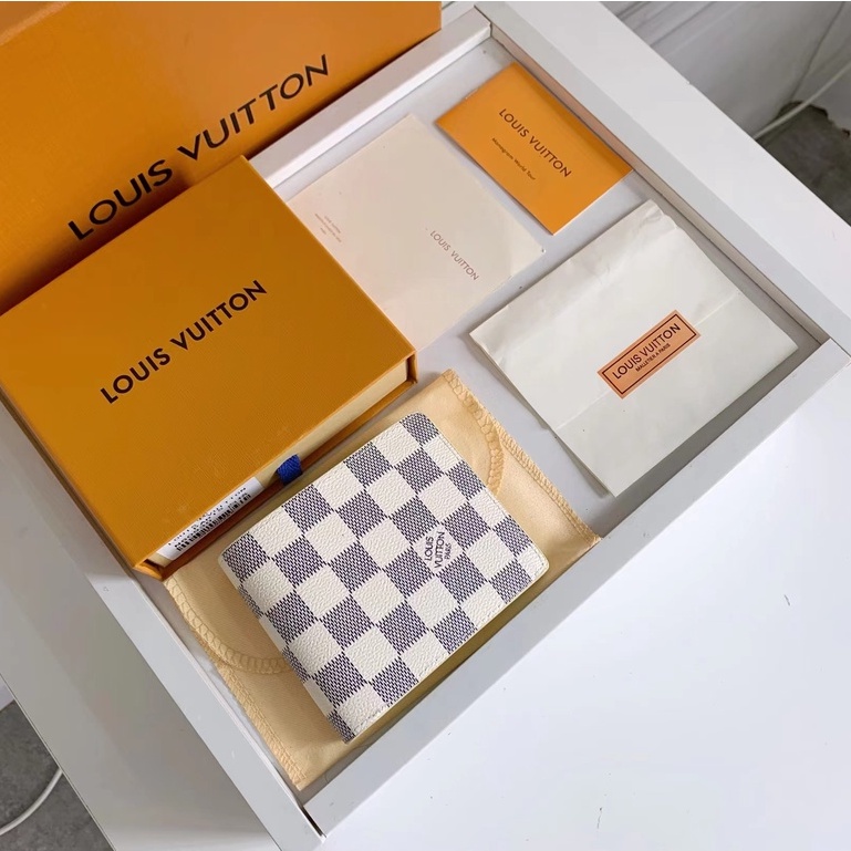 Louis Vuitton LV Mens Mới Ngắn Clip Bên Trong Album M60930 Wallet Với Hộp