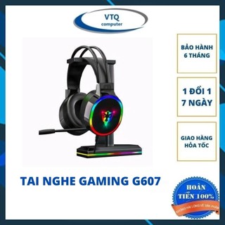 Tai nghe chụp tai 7.1 có mic cho game thủ G607 ,bảo hành 6 tháng.shopphukienvtq