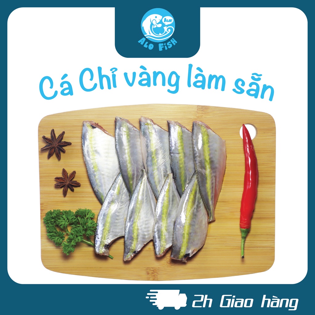 Không Đông Lạnh - Cá Chỉ Vàng Tươi Làm Sạch Đóng Hộp ATVSTP AloFish - 300gr