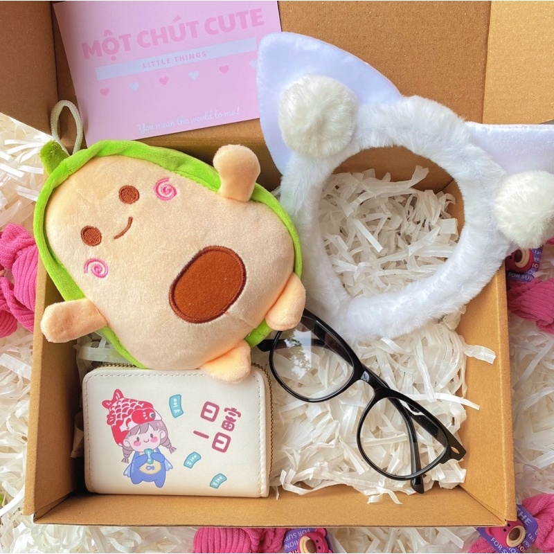 Set quà tặng Ví nữ bất kì,bơ, tặng sinh nhật, Valentine, 20/10, 8/3 dành tặng người yêu - Một chút cute Store