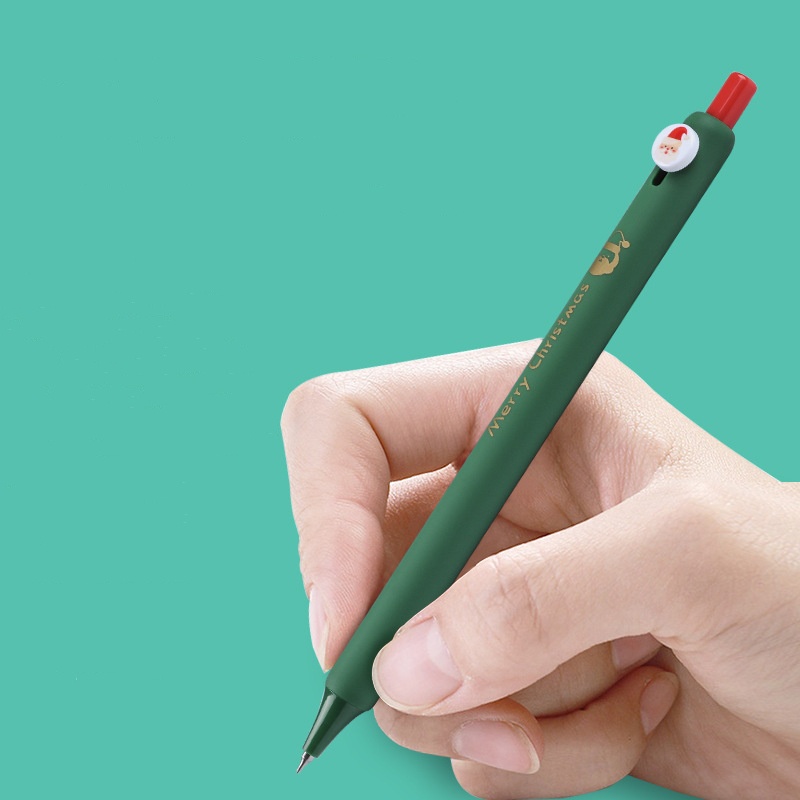 Set 4 Bút Bi Mực Đen Ngòi 0.5mm / C7305 Làm Quà Tặng Giáng Sinh