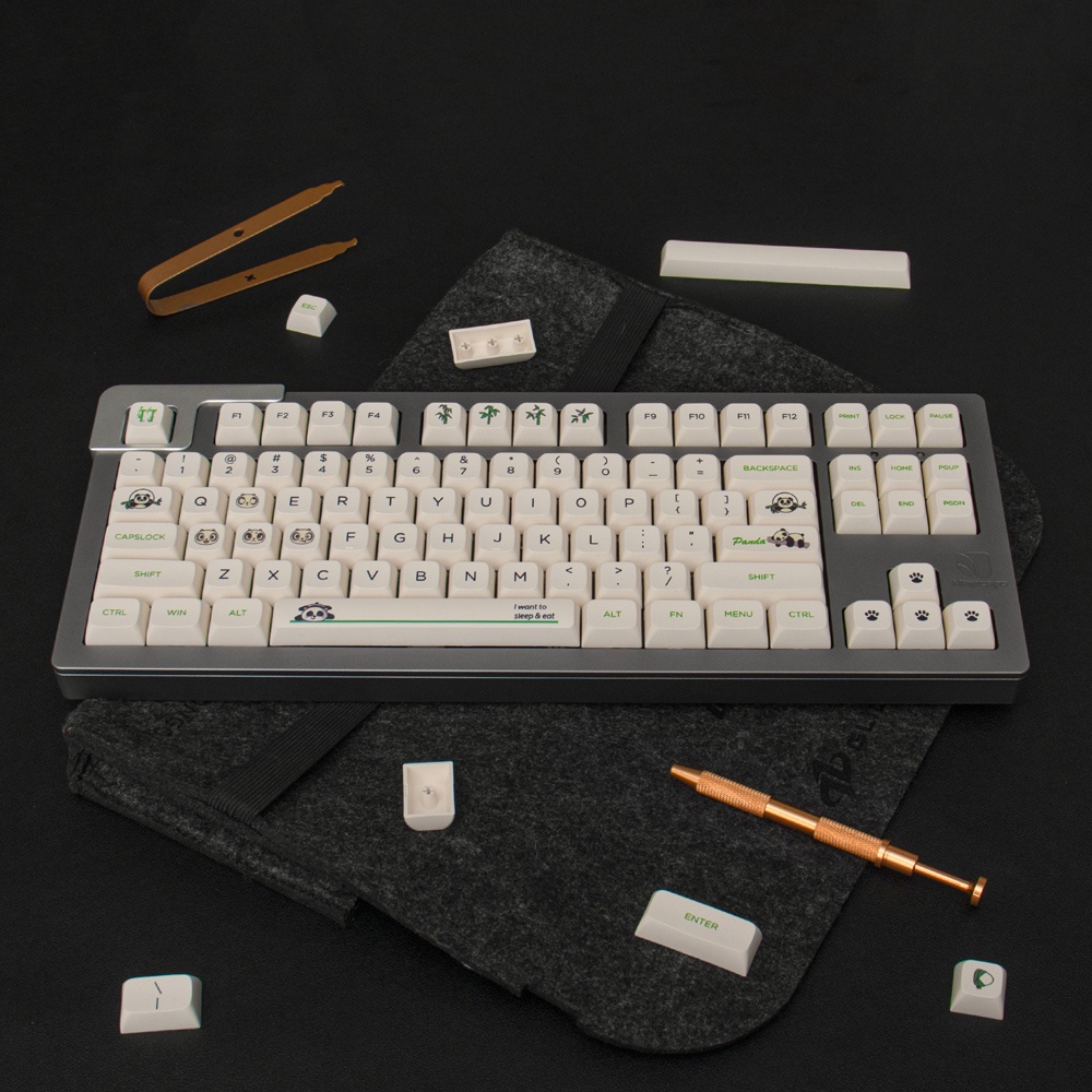 Bộ nút bàn phím cơ Keycap Panda PBT Dyesub - XDA Profile - 132 nút