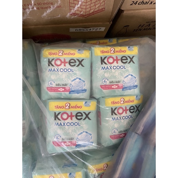 Băng vệ sinh Kotex thảo dược Cool siêu mỏng cánh tặng