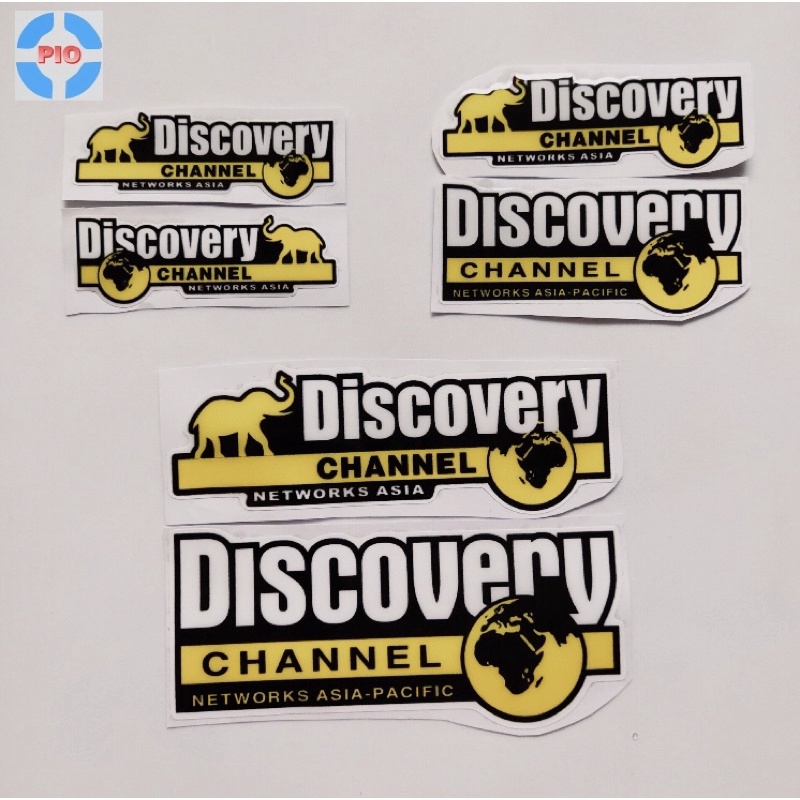 Tem Nổi Discovery Channel Trang Trí Xe Máy, Nón Bảo Hiểm, Laptop, Điện Thoại