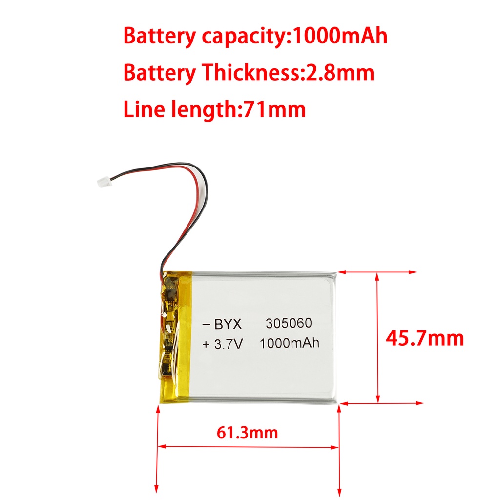 Đầu Nối Pin Lithium 1.25A 1000mah 2200mah 5000mah Cho GK61x GK61xs GK64x GK64xs GK68x GK68xs GK73