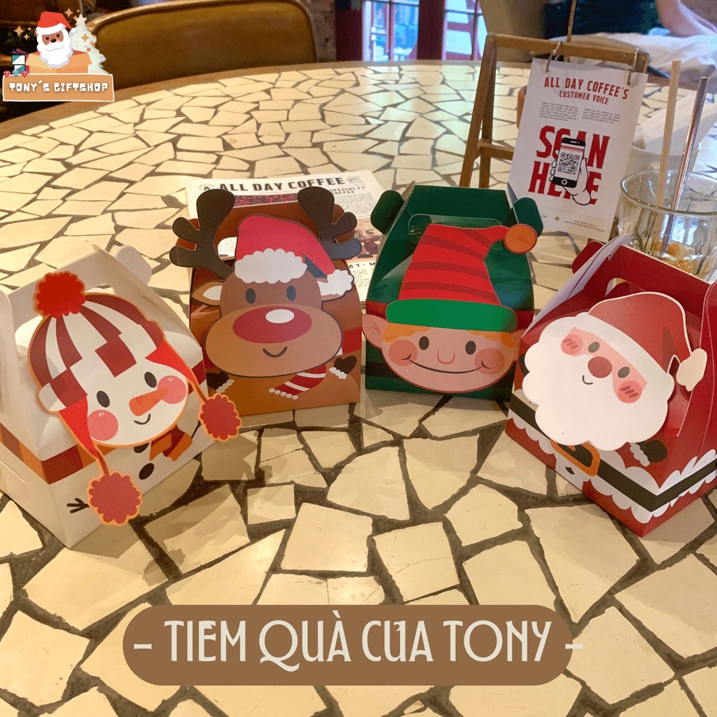 Hộp Đựng Quà Noel ⭐ Hộp đựng quà tặng học sinh trong dịp giáng sinh/noel cho các bé - 4 mẫu mới nhất năm 2023