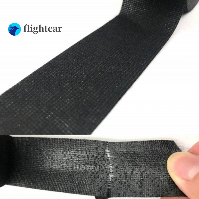Cuộn Băng Vải Nỉ Cách Nhiệt Màu Đen Quấn Dây Cáp Ống Xả Xe Hơi