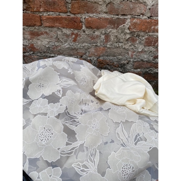 vải organza xinh may váy áo vân anh shop