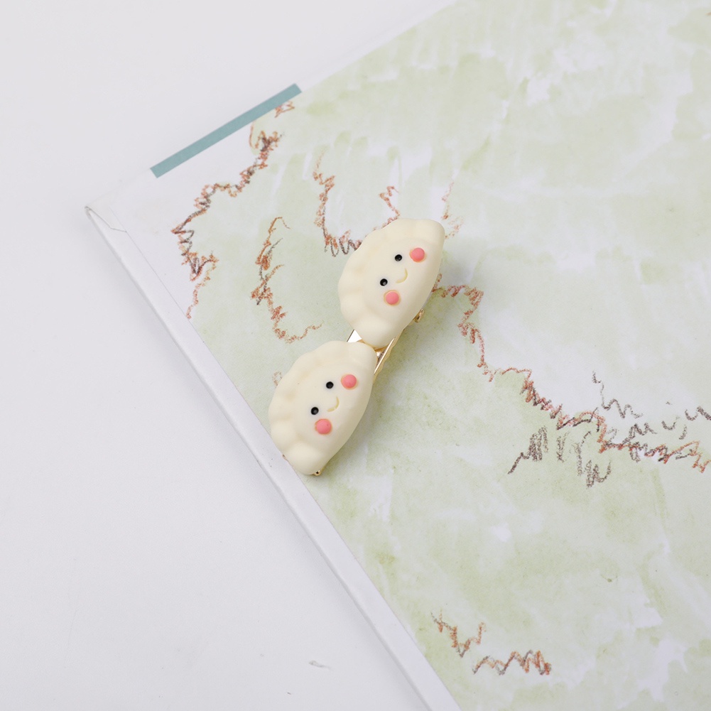 Kẹp Tóc Hình Bánh Quy / Rau Củ Quả Hoạt Hình Bằng Acrylic Dễ Thương Cho Bé Gái