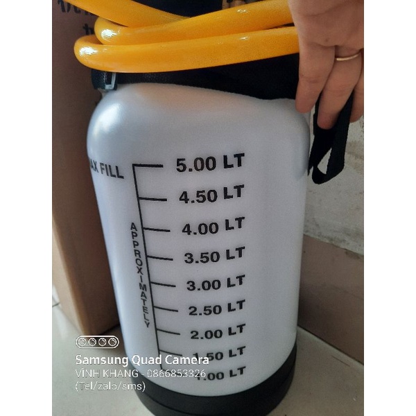 Bình bơm dầu số tự động 5 lít, bơm dầu số tự động 5L