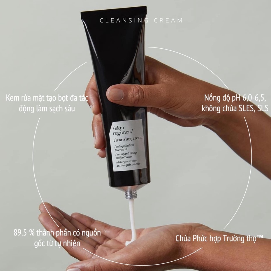 Kem Rửa Mặt Chống Lại Sự Ô Nhiễm Skin Regimen Cleansing Cream Comfort Zone 150ml