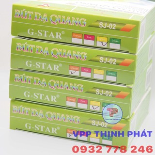 {Giá sỉ} [COMBO 1 HỘP] Bút dạ quang G-Star SJ-02 (Vàng, Cam) (10 cây/hộp)