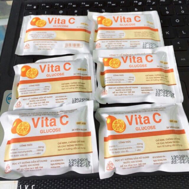 ✅ Kẹo Vitamin C tăng đề kháng bịch 24 viên