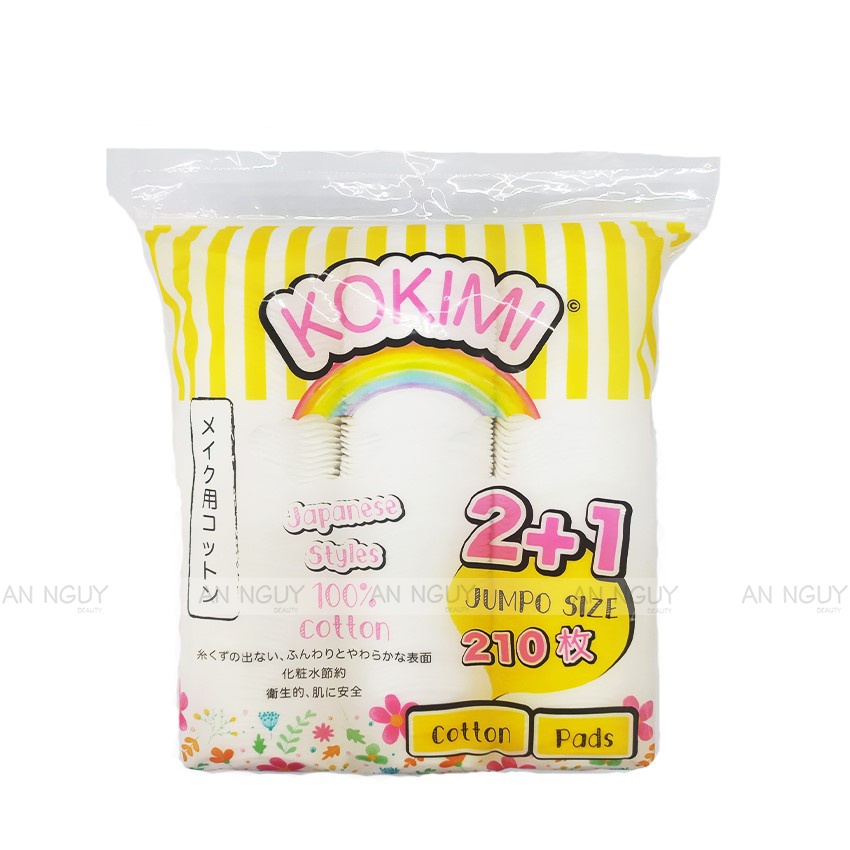 Bông Tẩy Trang Kokimi Bông Tròn Cotton Pads Jumpo