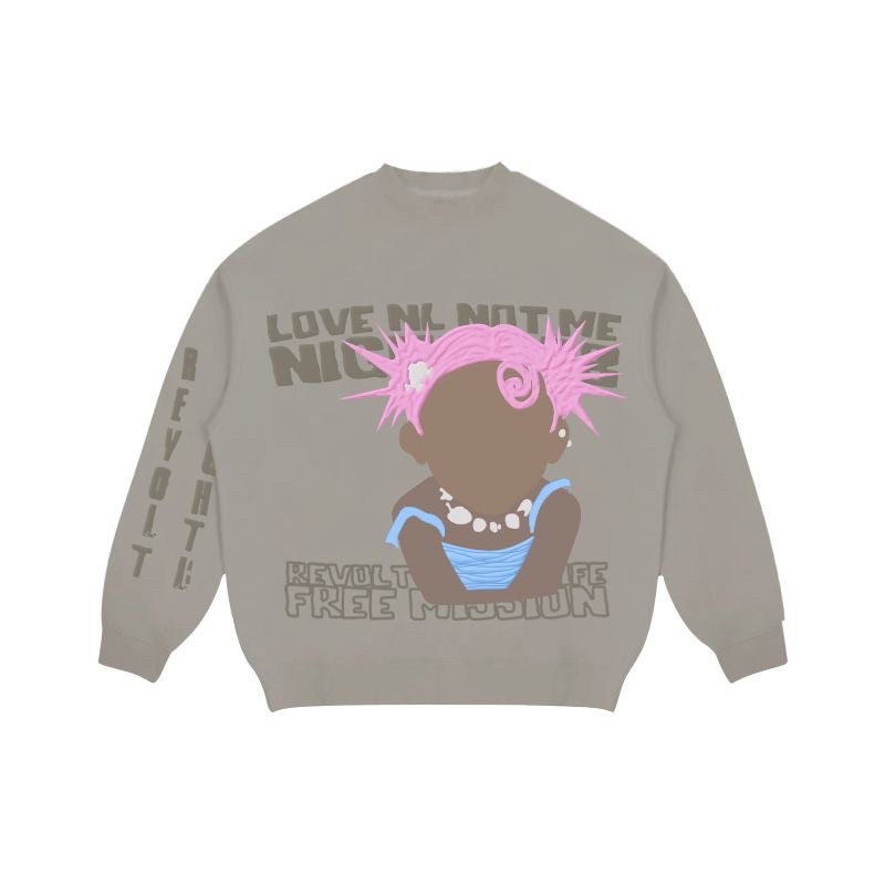 NIGHT LABORATORY SWEATER - Áo Nỉ Dài Tay Trendy Unisex