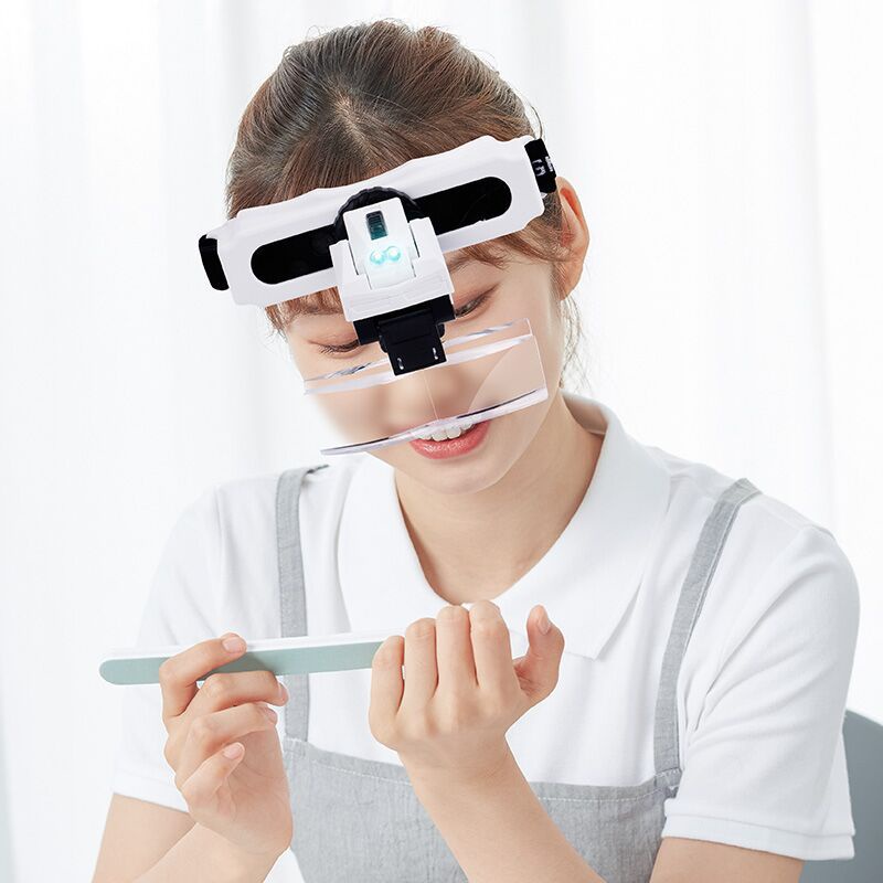 Kính lúp đeo mắt có đèn 9892e1 phóng đại 1x - 1.5x - 2x - 2.5x - 3.5x