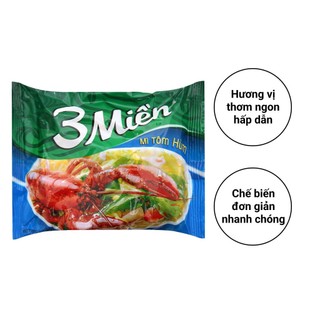 Thùng 30 gói mì 3 Miền tôm hùm 65g