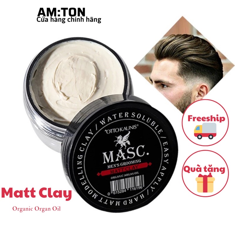 MATT CLAY Sáp vuốt tóc đất sét hữu cơ, tạo kiểu tóc chuyên nghiệp MASC- Hair  Clay with Matte Finish for Men - Tạo kiểu tóc | TheFaceHolic.com