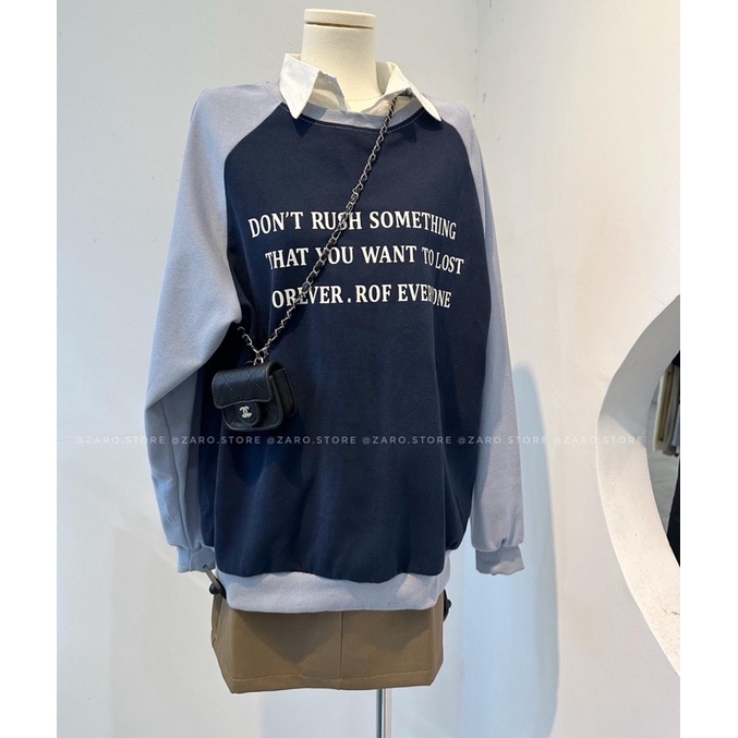 Áo sweater nỉ da cá