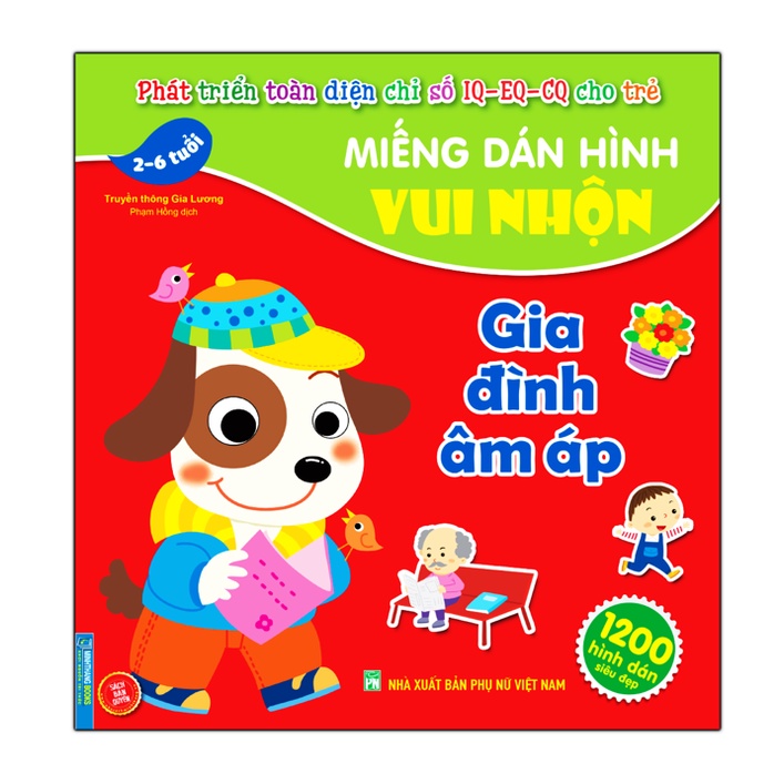 Sách - Miếng dán hình vui nhộn - Gia đình ấm áp (2-6 tuổi)