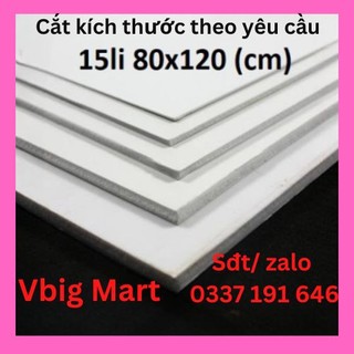 Bìa mô hình - 15mm 80x120cm (bìa làm handmade, mô hình, quảng cáo, kệ, tủ formex 15li , fomex 15ly, fomic, foam)