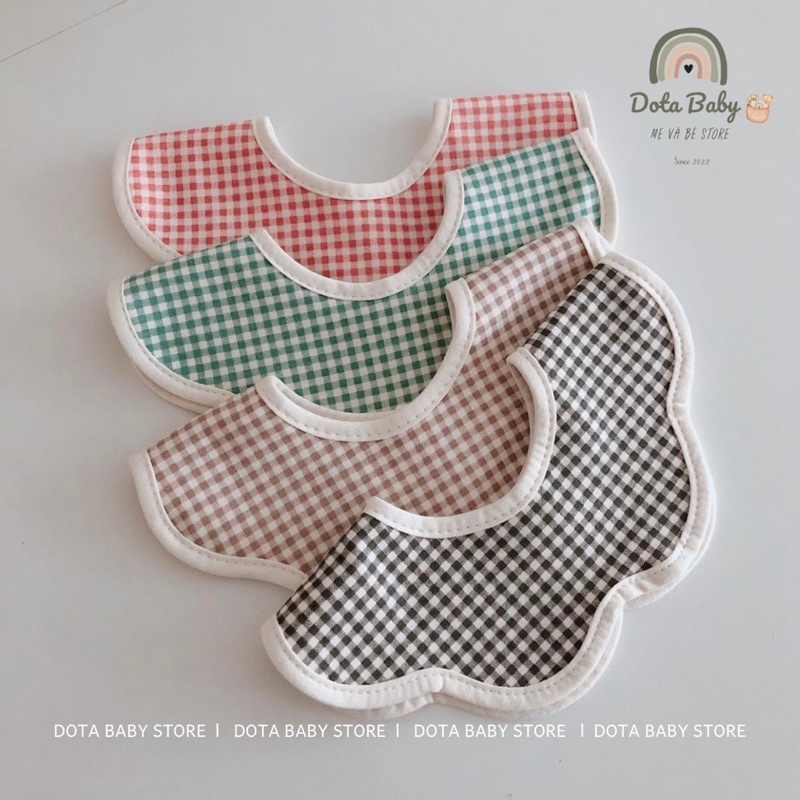 Yếm Vải Tròn Cao Cấp Vella Bunnie Blossom Hàn Quốc Cho Bé Từ 0-4 Tuổi