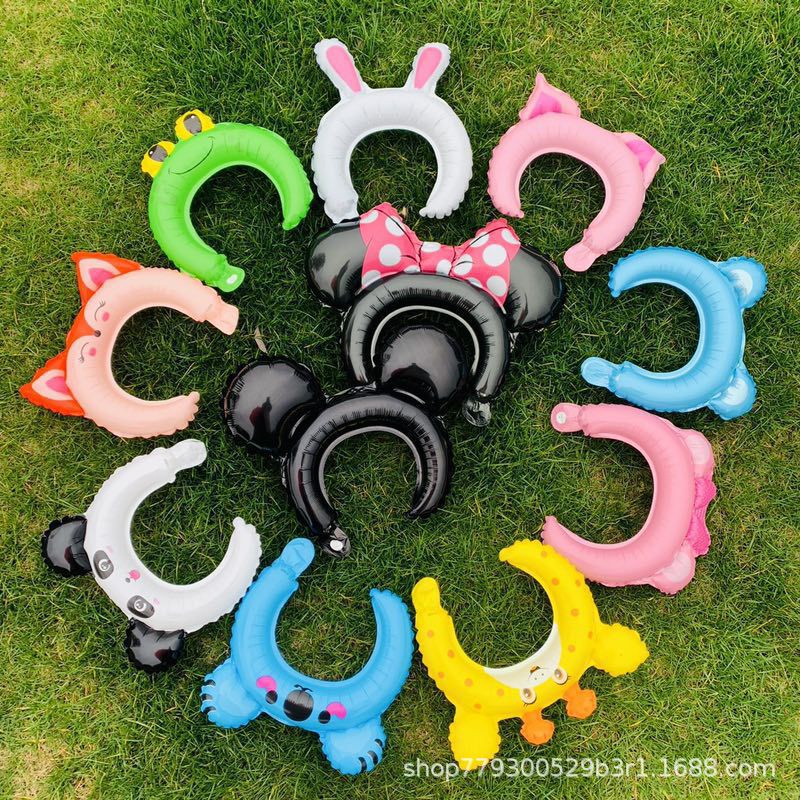 Băng Đô Cài Tóc Hình Động Vật Hoạt Hình Kèm Bong Bóng Trang Trí Tiệc Sinh Nhật Cho Bé