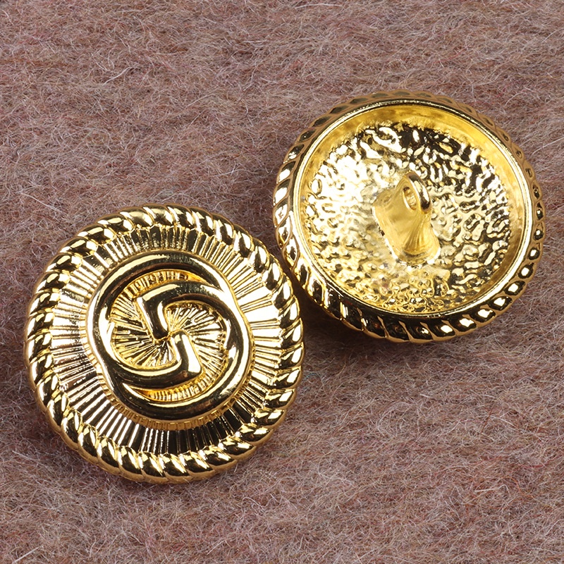 Set 10 Nút Áo Kim Loại 20mm Thời Trang Vintage
