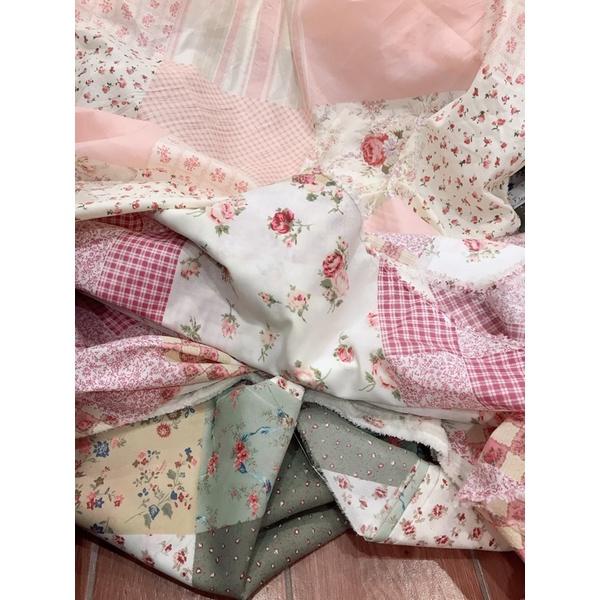 Vải quilt chất thô poly họa tiết vintage dùng may đồ, làm khăn chải bàn, may phối họa tiết
