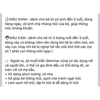 Xịt muối biển cá heo Sterimar Pháp cho bé Pháp