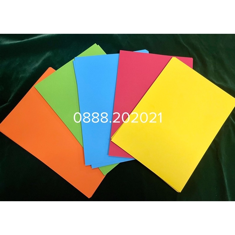 giấy cứng gấp quạt khổ A4