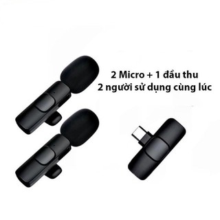 Micro Không Dây Cài Áo Để Livestream Ghi Âm Phát Trực Tiếp Quay Video