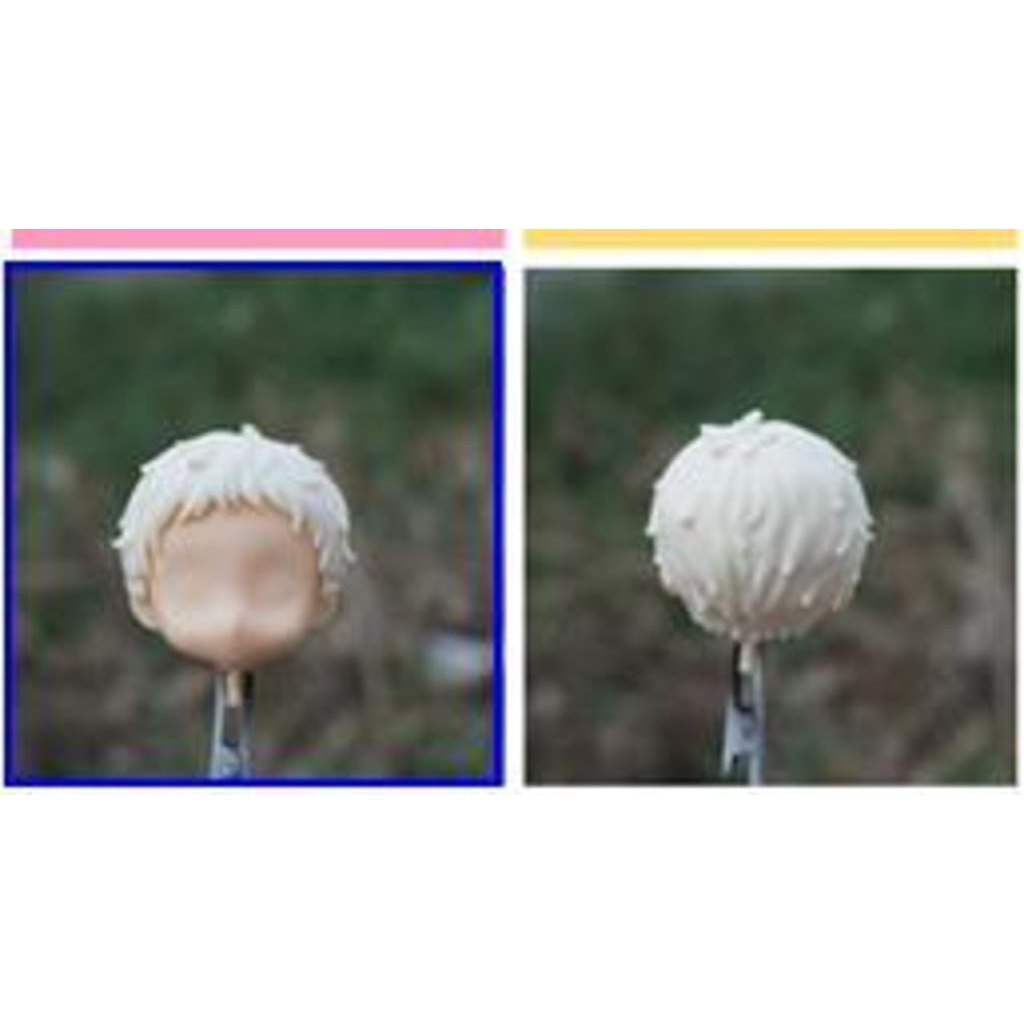 Mặt Nạ Tóc Trắng Hóa Trang Nhân Vật Jinggo Qisi Tsukishima Ark ob11 Nendoroid