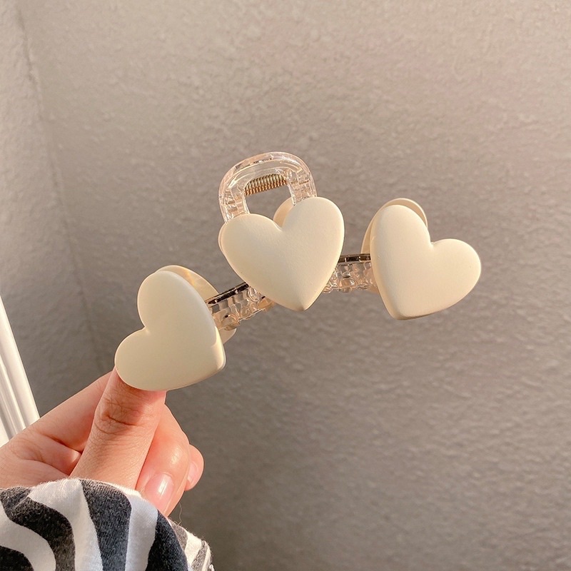 Kẹp tóc hình trái tim nhiều màu thời trang cho nữ