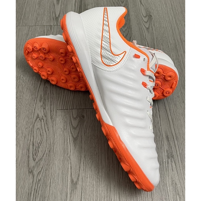 Giày bóng đá TIEMPO LEGEND 7 ACA DEMY TF Trắng Cam