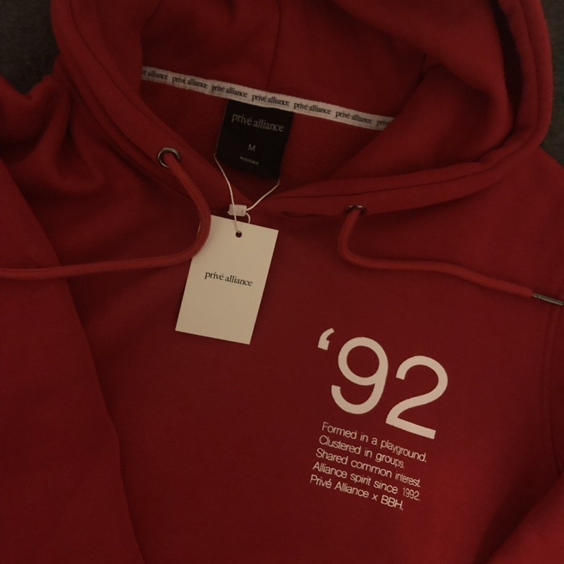ÁO PRIVE BAEKHYUN  PLAYGROUND HOODIE RED
